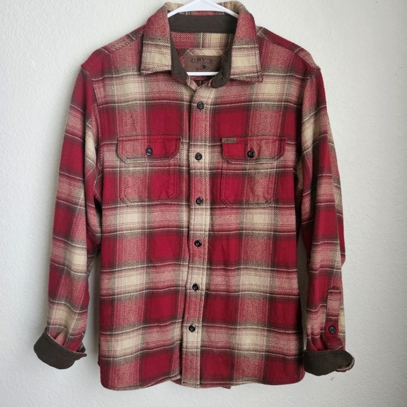 Orvis Plaid Button Down Flannel - Picture 4 of 5